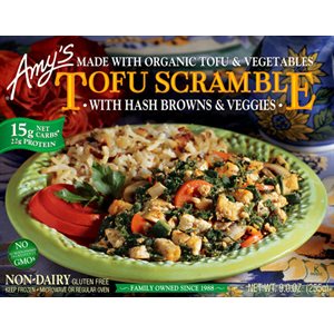 Amy's Kitchen Brouillade Légumes Tofu Pommes De Terre Rissolées