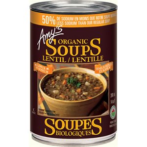 Amy's Kitchen Soupe Biologiques ~ Teneur Reduite En Sodium & Lentille