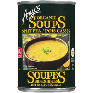 Amy's Kitchen Soupe Biologiques ~ Teneur Reduite En Sodium & Pois Cassés