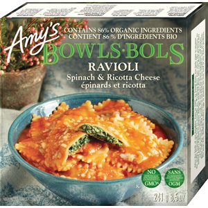 Amy's Kitchen Bol Ravioli épinards Ricotta