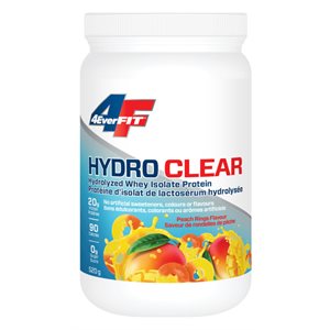 4everfit Hydro Clear Protéines de petit-lait naturel hydrolysé à 100 % - Rondelles aux pêches