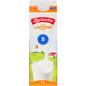 Lactantia Lait Partiellement écrémé Sans Lactose 2% M.G. 1 L