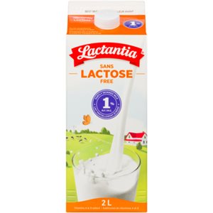 Lactantia Lait Partiellement écrémé Sans Lactose 1% M.G. 2 L