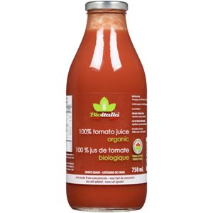 Bioitalia 100 % Jus de Tomate Biologique 750 ml