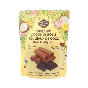 Cha's Rouleaux de noix de coco et chocolat biologiques