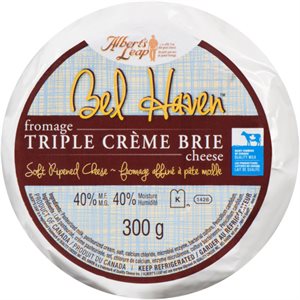 Albert's Leap Bel Haven Triple Créme Brie Fromage 40% M.G. 300 g