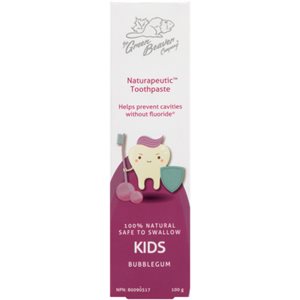 Dentifrice Naturapeutique Enfant Peut être avalé (Gomme Balloune) / Naturapeutic Safe to swallow Kids Toothpaste (Bubblegum )