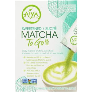 Aiya Matcha to Go Sucré 8 Sachets x 12 g (96 g)
