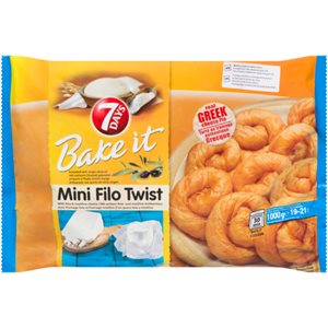 7 Days Bake It Mini Filo Twist avec Fromage Feta et Fromage Mizithra 19-21