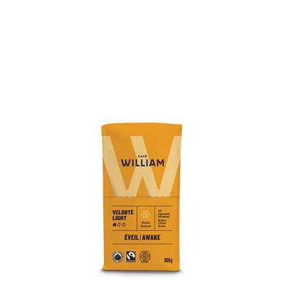 Café William Awake Light Organic Fairtrade Ground 300G