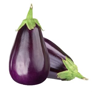 Organic Eggplants 1 unit- Approx: 450g
