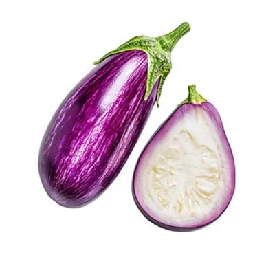 Organic Graffiti Eggplants 1 unit approx:450g