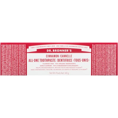 Dr. Bronner's Dentifrice Cannelle 140 g Dr. Bronner's Dentifrice Cannelle 140 g