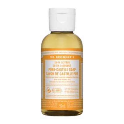 Dr. Bronner's Savon Castille Huile Orange-Citron 59Ml Dr. Bronner's Savon Castille Huile Orange-Citron 59Ml