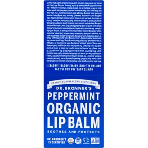 Dr. Bronner's 12 Peppermint Organic Lip Balm 51 g 4.4ML