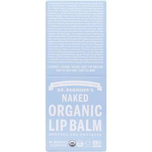 Dr. Bronner's 12 Naked Organic Lip Balm 51 g 4.4ML