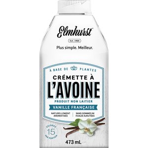 Elmhurst Cremette A L'Avoine - Vanille Francaise 473ml