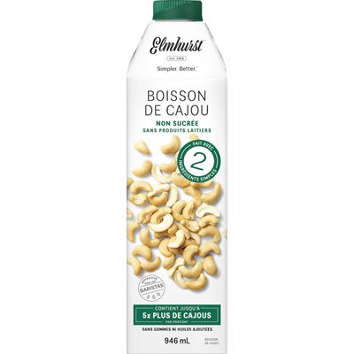 Elmhurst Boisson De Cajou Non Sucree 946ml Elmhurst Boisson De Cajou Non Sucree 946ml
