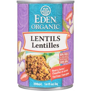 Eden Lentils Organic 398 ml 