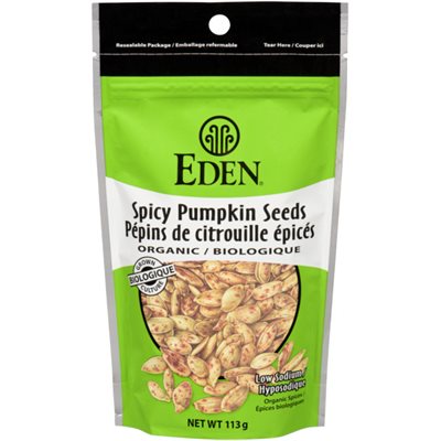 Eden Pépins de Citrouille épicés Biologique 113 g Eden Pépins de Citrouille épicés Biologique 113 g