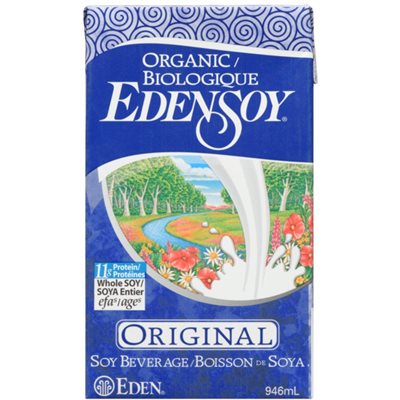 Eden Edensoy Boisson de Soya Original Biologique 946 ml Eden Edensoy Boisson de Soya Original Biologique 946 ml