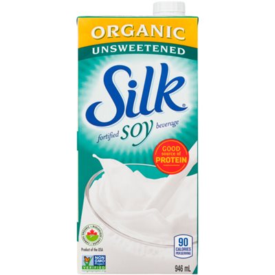 Silk Boisson Soya Biologique Sans-Sucre 946ml Silk Boisson Soya Biologique Sans-Sucre 946ml