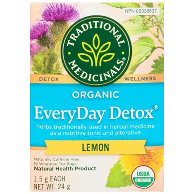 Traditional Medicinals Tisane Detox Quotidienne Citron Bio Traditional Medicinals Tisane Detox Quotidienne Citron Bio
