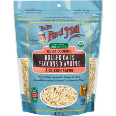 Bob's Red Mill Flocons D'Avoineà Cuisson Rapide 454g Bob's Red Mill Flocons D'Avoineà Cuisson Rapide 454g