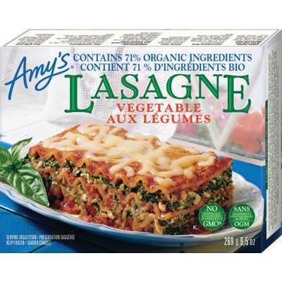 Amy's Kitchen Vegetable Lasagna 269g