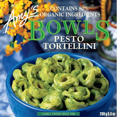 Amy's Kitchen Pesto Tortellini Bowls 269g Amy's Kitchen Pesto Tortellini Bowls 269g