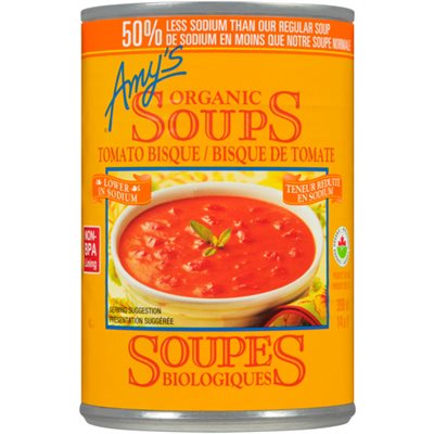 Amy's Organic Soups Tomato Bisque 398 ml  Amy's Organic Soups Tomato Bisque 398 ml