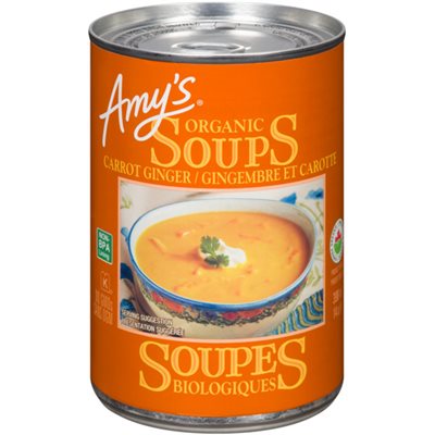 Amy's Kitchen Soupes Bio ~ Gingembre Et Carotte 398ml Amy's Kitchen Soupes Bio ~ Gingembre Et Carotte 398ml