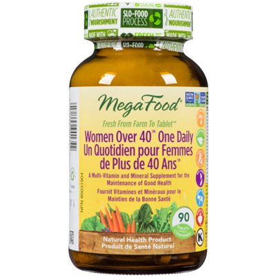 Megafood Multivitamines Quotidiennes pour Femmes de 40 Ans + 90 Comprimés Megafood Multivitamines Quotidiennes pour Femmes de 40 Ans + 90 Comprimés