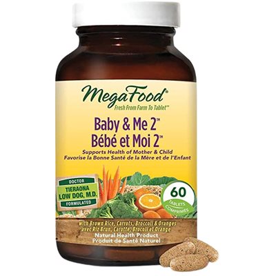 Megafood Baby and Me 2 Multivitamines Prénatales 60 Comprimés Megafood Baby and Me 2 Multivitamines Prénatales 60 Comprimés