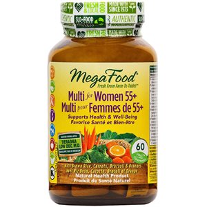 Megafood Multivitamines Quotidiennes pour Femmes de 55 + 60 Comprimés