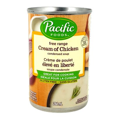 Pacific Foods Soupe Condensée Créme Poulet élevée Liberté (Conserve) Pacific Foods Soupe Condensée Créme Poulet élevée Liberté (Conserve)