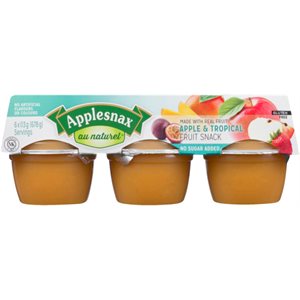 Applesnax Au Naturel Fruit Snack Apple & Tropical 6 x 113 g (678 g) 