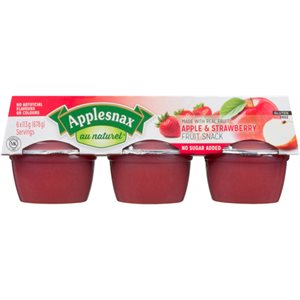 Applesnax Au Naturel Fruit Snack Apple & Strawberry 6 x 113 g (678 g) 