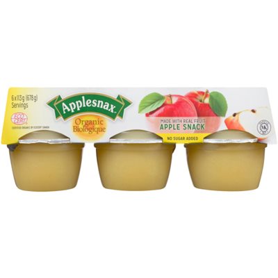 Applesnax Collation aux Pommes Biologique 6 x 113 g (678 g) Applesnax Collation aux Pommes Biologique 6 x 113 g (678 g)