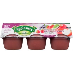 Applesnax Au Naturel Fruit Snack Apple & Field Berries 6 x 113 g (678 g) 678G