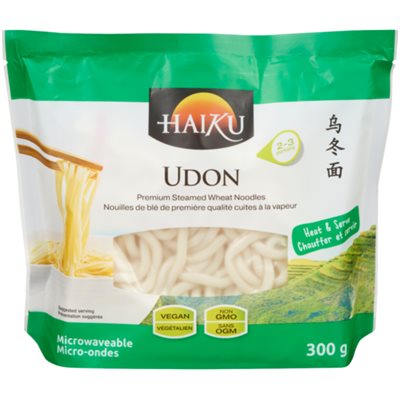 Haiku Nouilles de Blé de Premiére Qualité Cuites à la Vapeur Udon 300 g Haiku Nouilles de Blé de Premiére Qualité Cuites à la Vapeur Udon 300 g