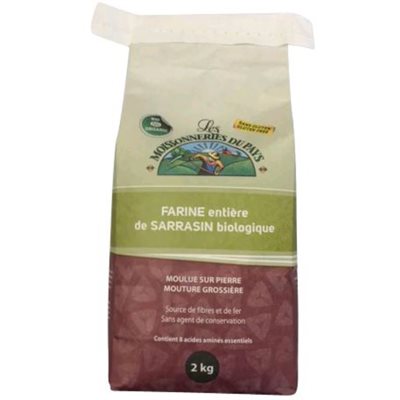 Les Moissonneries Du Pays Organic Whole Buckwheat Flour 2kg