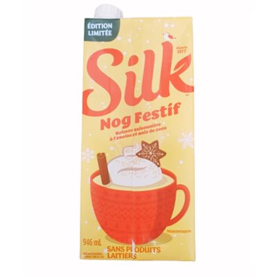 Silk Nog Festif à l'avoine et noix de coco 946ml Silk Nog Festif à l'avoine et noix de coco 946ml