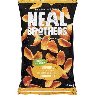 Neal Brothers Chips de maïs originales biologiques 276g Neal Brothers Chips de maïs originales biologiques 276g