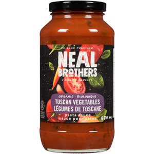 Neal Brothers Organic Pasta Sauce Tuscan Vegetables 680 ml 