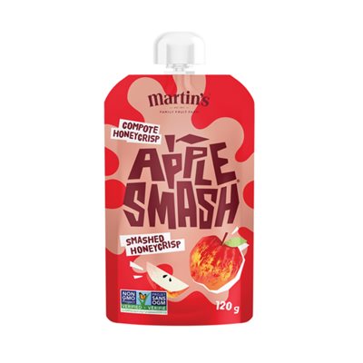 Martin's Compote Honeycrisp Apple Smash 120g Martin's Compote Honeycrisp Apple Smash 120g