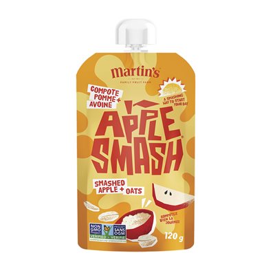 Martin's Compote Pomme-Avoine Apple Smash 120g Martin's Compote Pomme-Avoine Apple Smash 120g