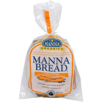 Manna Organics Manna Bread Carrot Raisin 400 g 