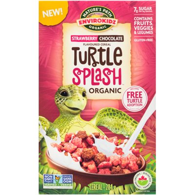 Nature's Path Céréales Envirokidz Turtle Splash Fraise Chocolat Bio 284g Nature's Path Céréales Envirokidz Turtle Splash Fraise Chocolat Bio 284g
