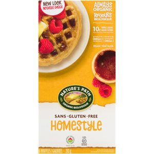 Nature's Path Homestyle Organic 6 Waffles 210 g 